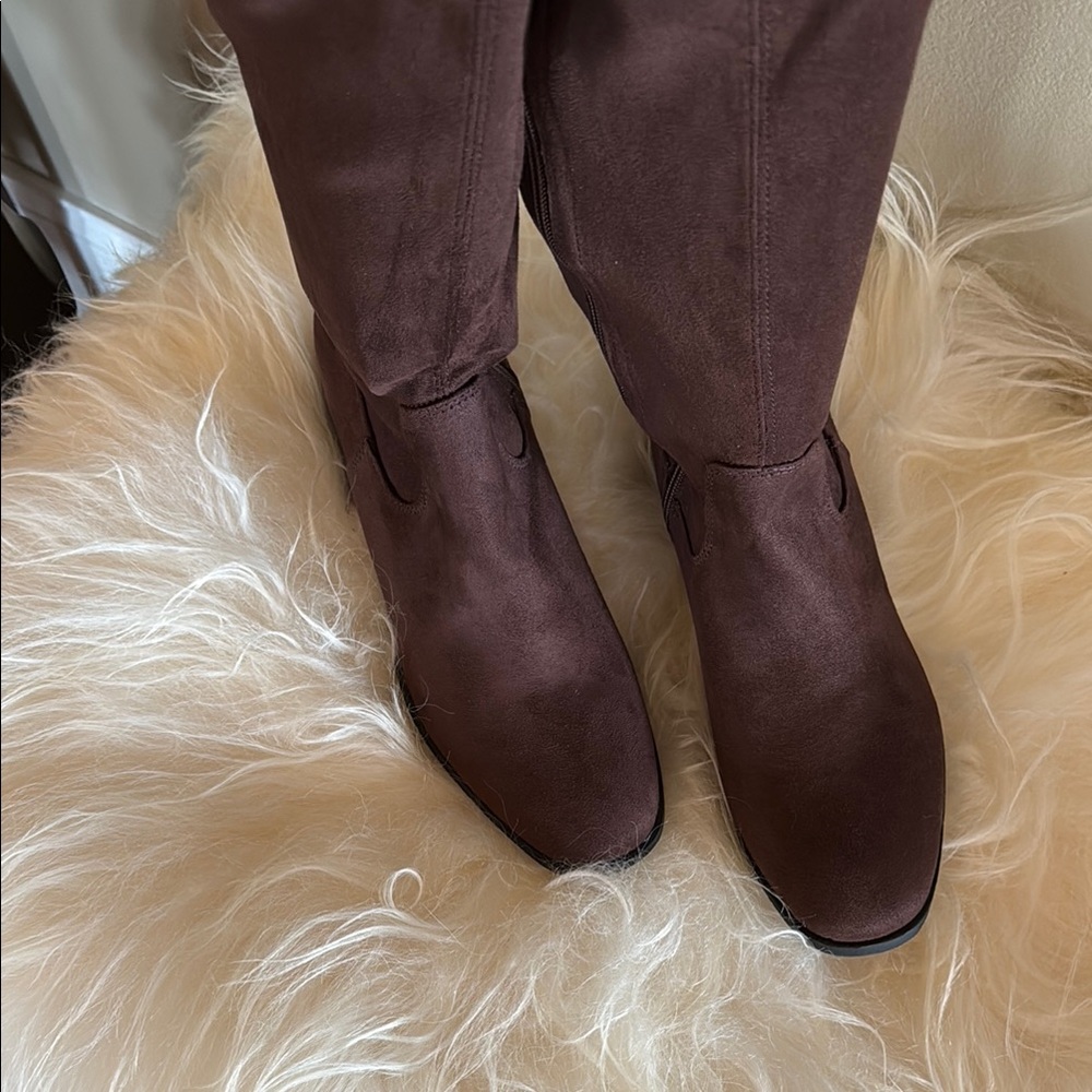 Kenneth Cole Stanford Brown Knee-High Women's Boots size 9 - Picture 2 of 7